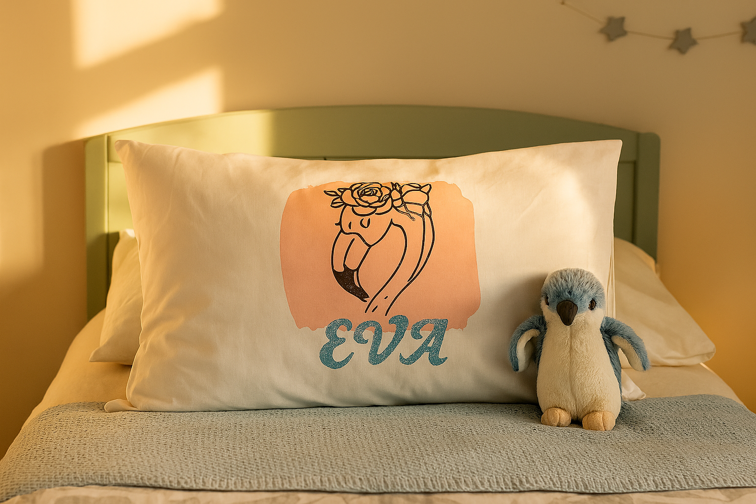 Personalised Kids Pillowcase – Custom Name Printed Pillow