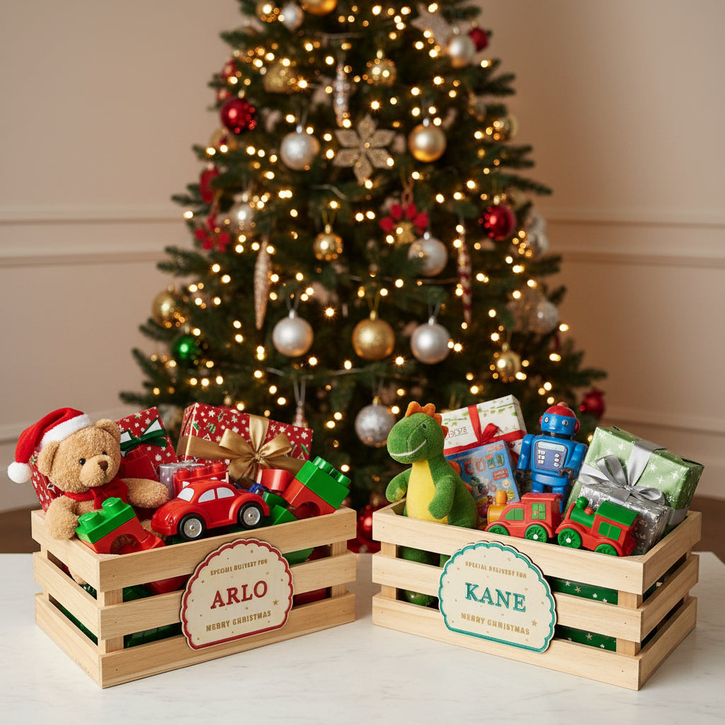 Personalised Christmas Crates: How to Create a Magical Christmas Eve Tradition