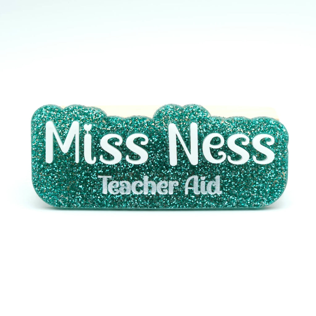 Personalised Acrylic Name Badges – Custom Staff, Teacher & Event Tags