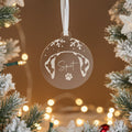 Decorative tag with a dog illustration and 'Spot' text on a dark background