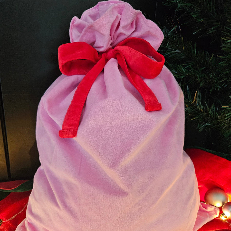 Velvet Santa Sack – Personalised Christmas Gift Bag