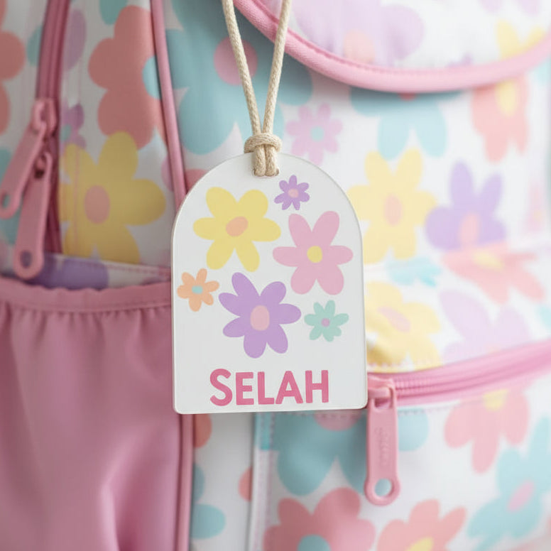 Personalised UV Printed Bag Tag (Acrylic)