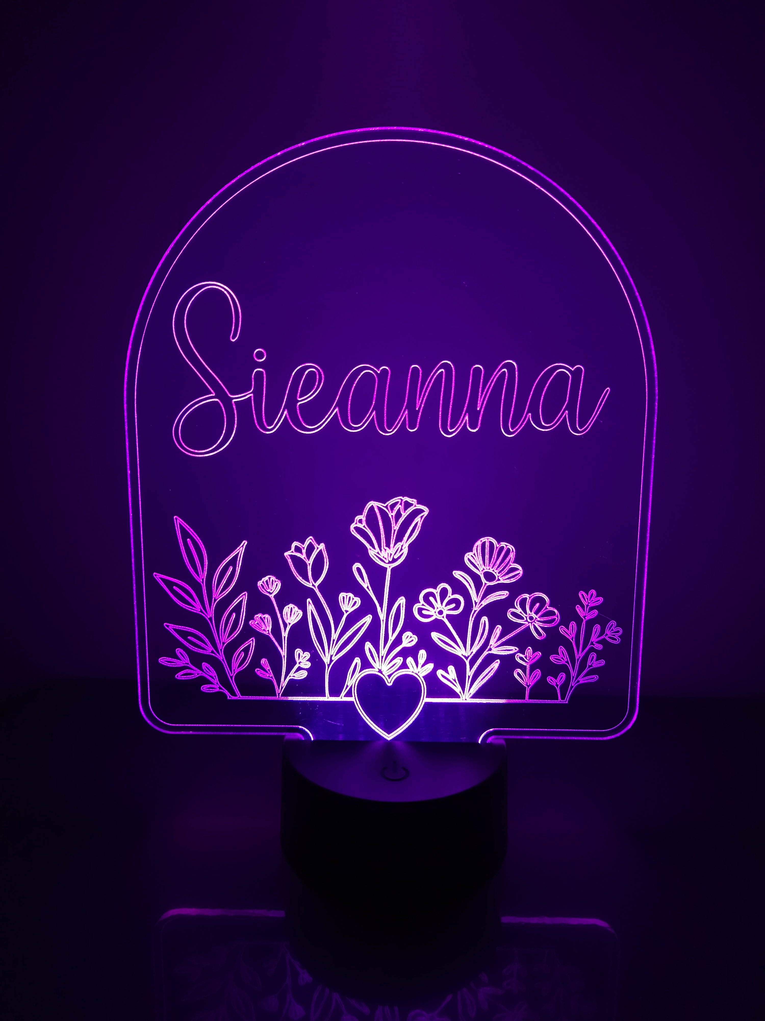 Personalised Night Light – Custom LED Name Lamp for Kids & Babies