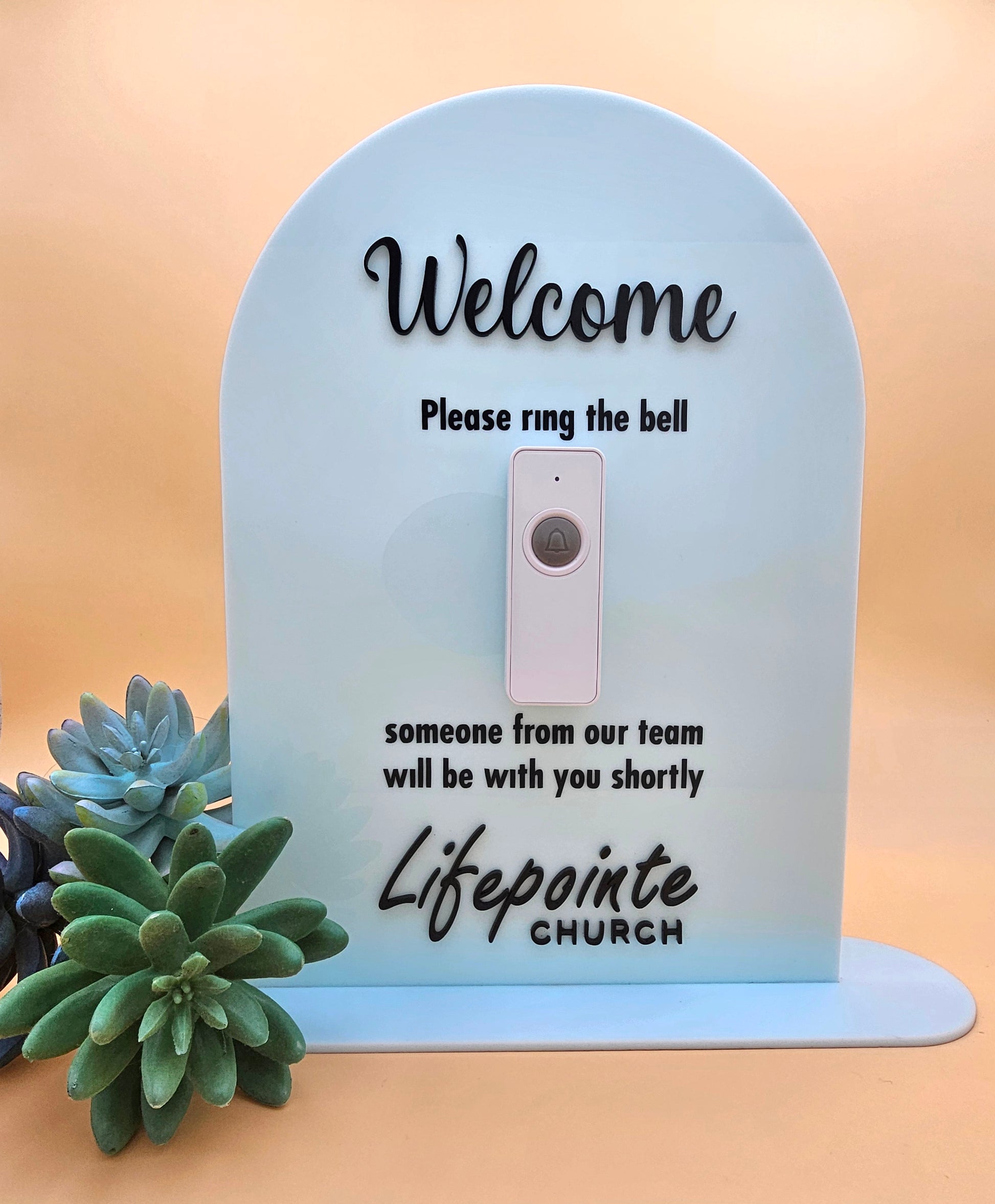 Custom Acrylic Welcome Sign
