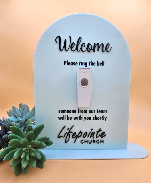 Custom Acrylic Welcome Sign