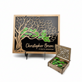 Memorial Tree Guest Book Sign – 50 x 40 cm, 80 Leaves & Keepsake Box