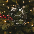 Personalised Acrylic Cat Ornament