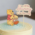 “A Little Honey Is On The Way” Acrylic Cake Topper Set (Baby Shower)