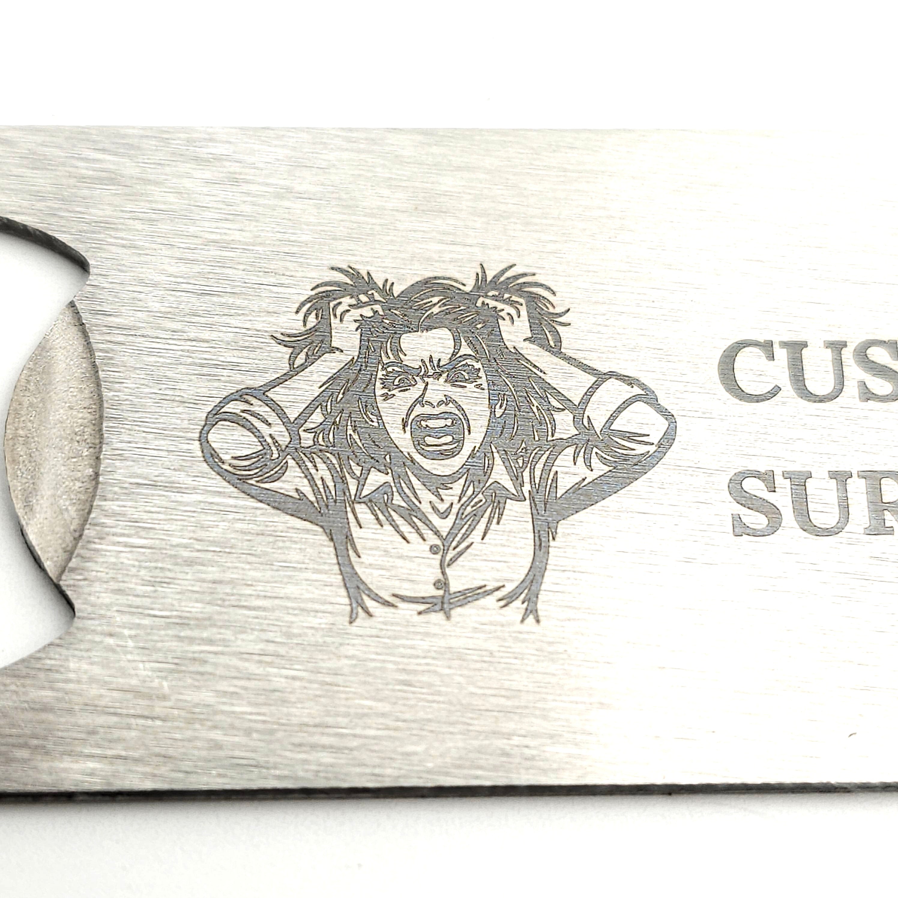 Personalised Engraved Heavy Duty Stainless Steel Bottle Opener
