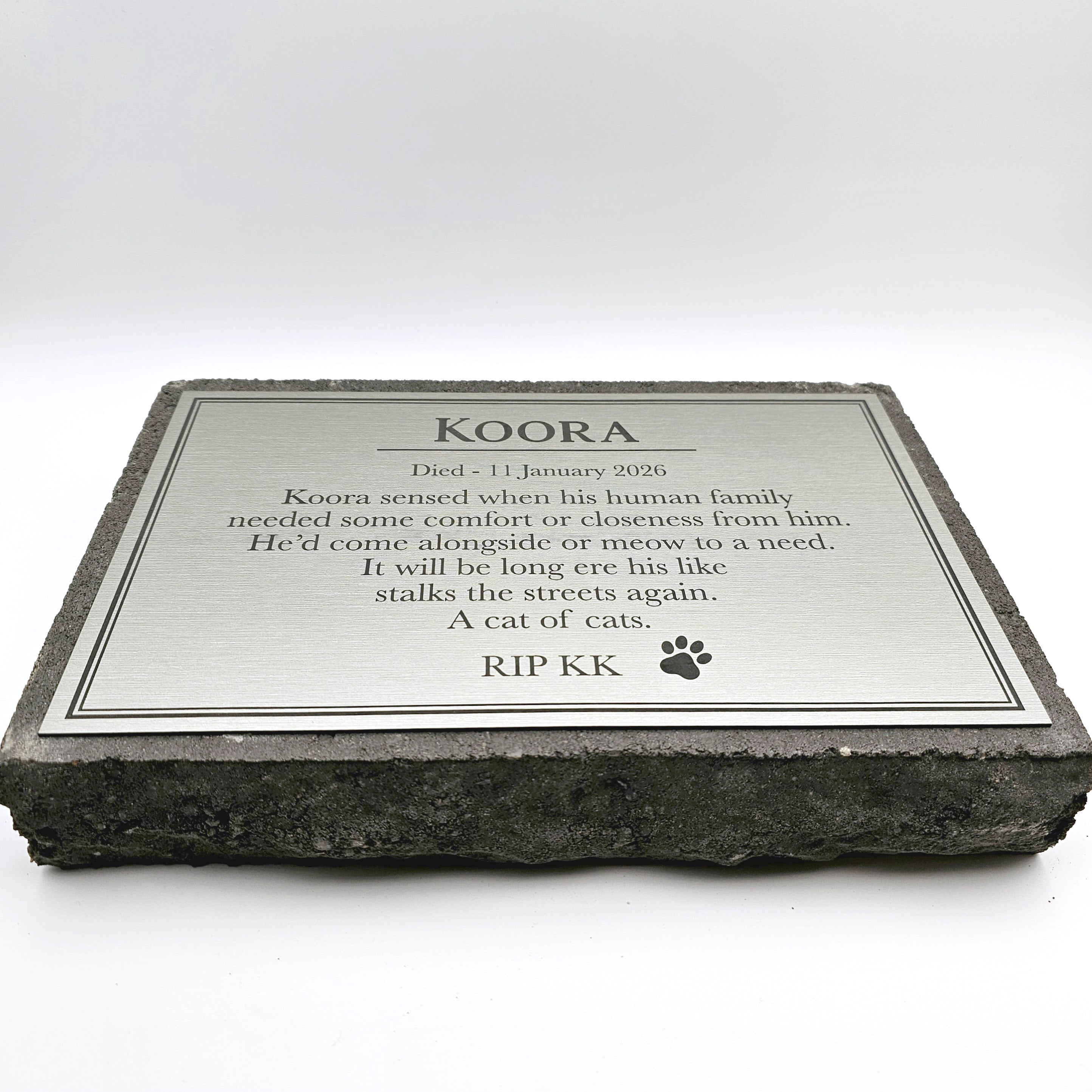 Personalised Outdoor Pet Remembrance Plaque