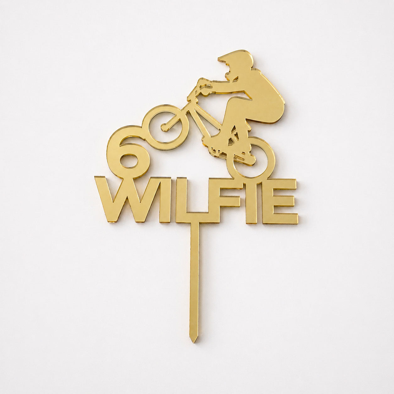 Custom Acrylic Cake Topper – Single Layer Design