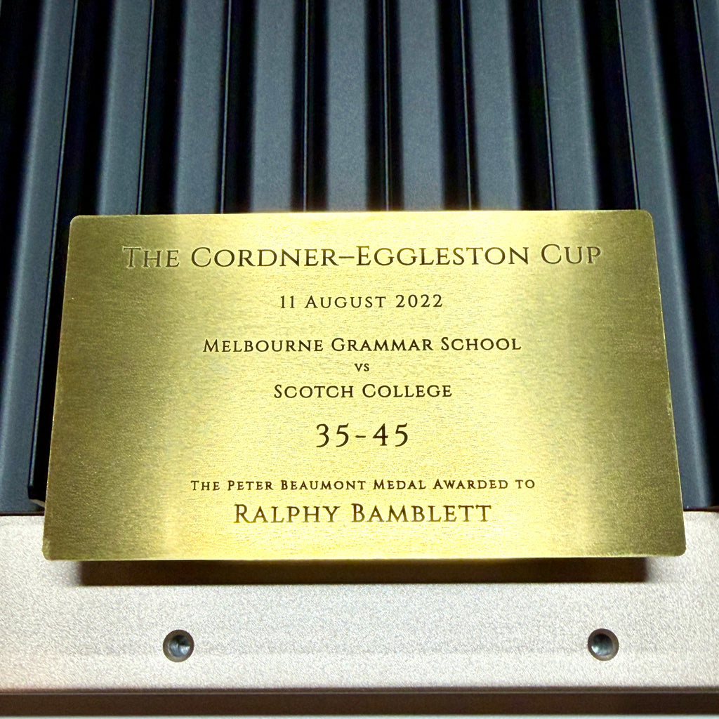 Custom Engraved Solid Brass Plaque