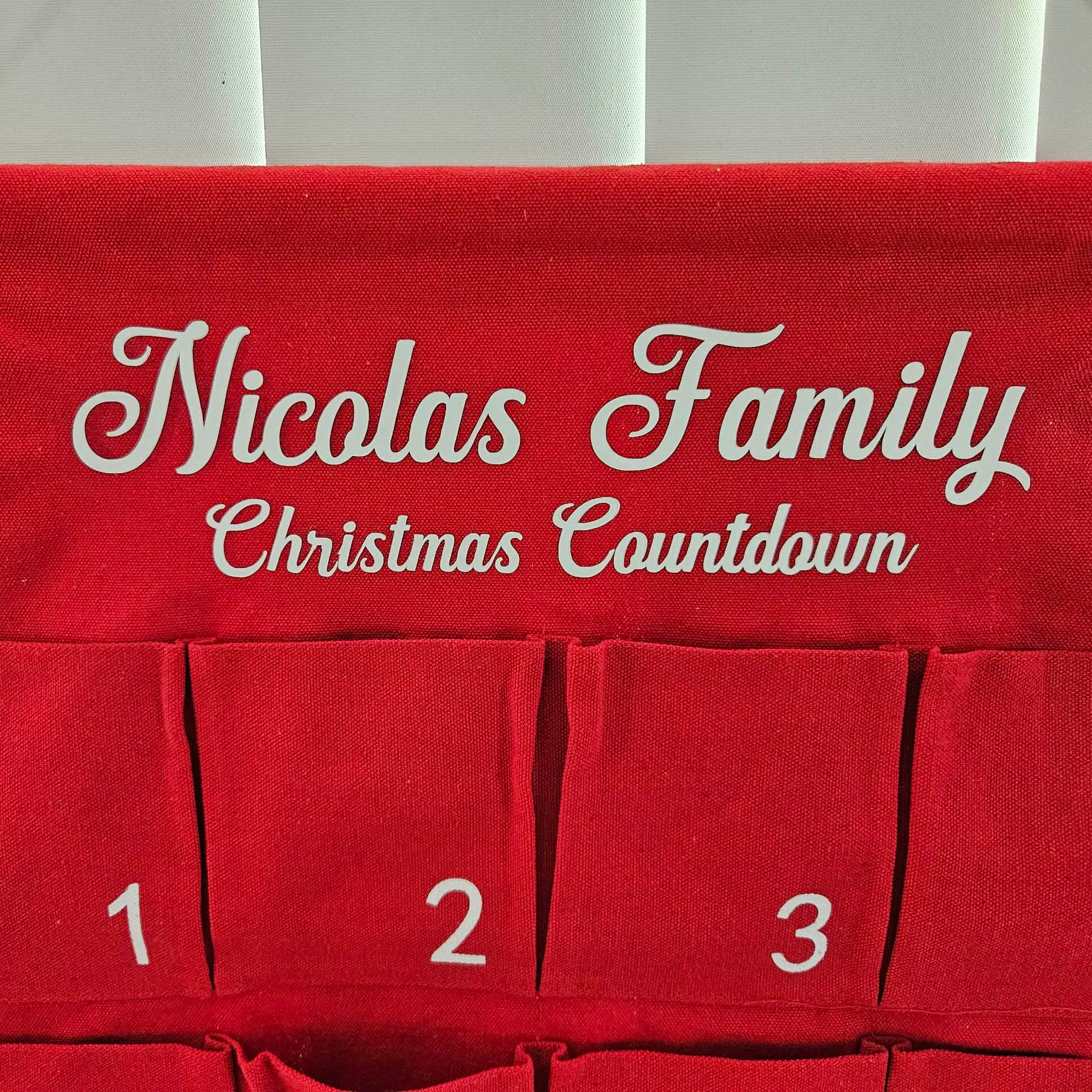 Personalised Family Advent Calendar – Custom Christmas Countdown