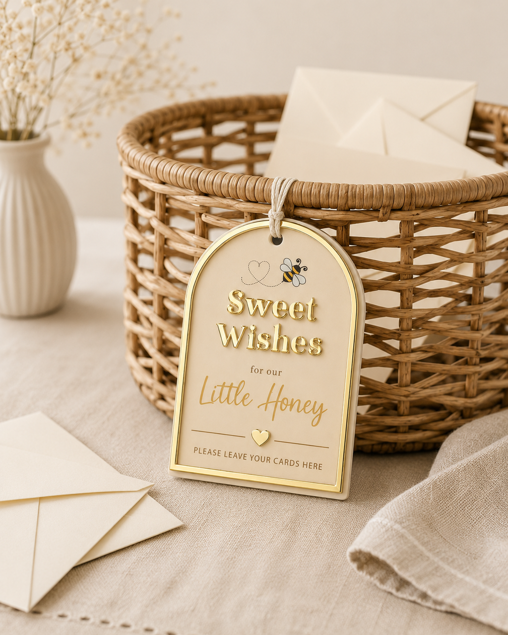 Luxe Baby Shower Welcome Sign