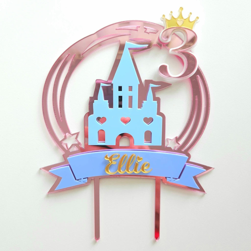 Personalised Princess Castle Cake Topper
