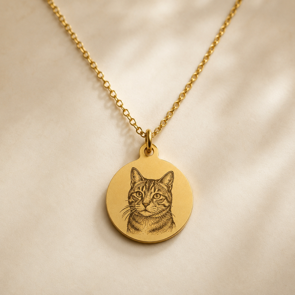 Custom Pendant Engraving - BYO Charm & Necklace Keepsake