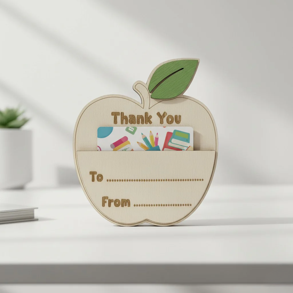 Teacher Thank You Gift Card Holder – Apple Design