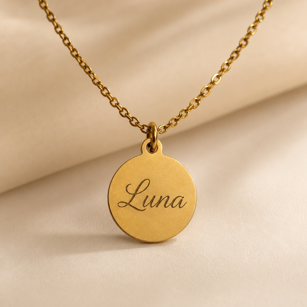 Custom Pendant Engraving - BYO Charm & Necklace Keepsake