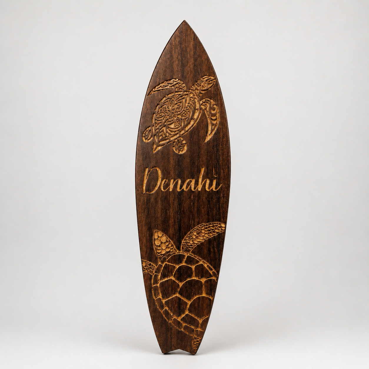 Personalised Engraved Wooden Surfboard Plaque