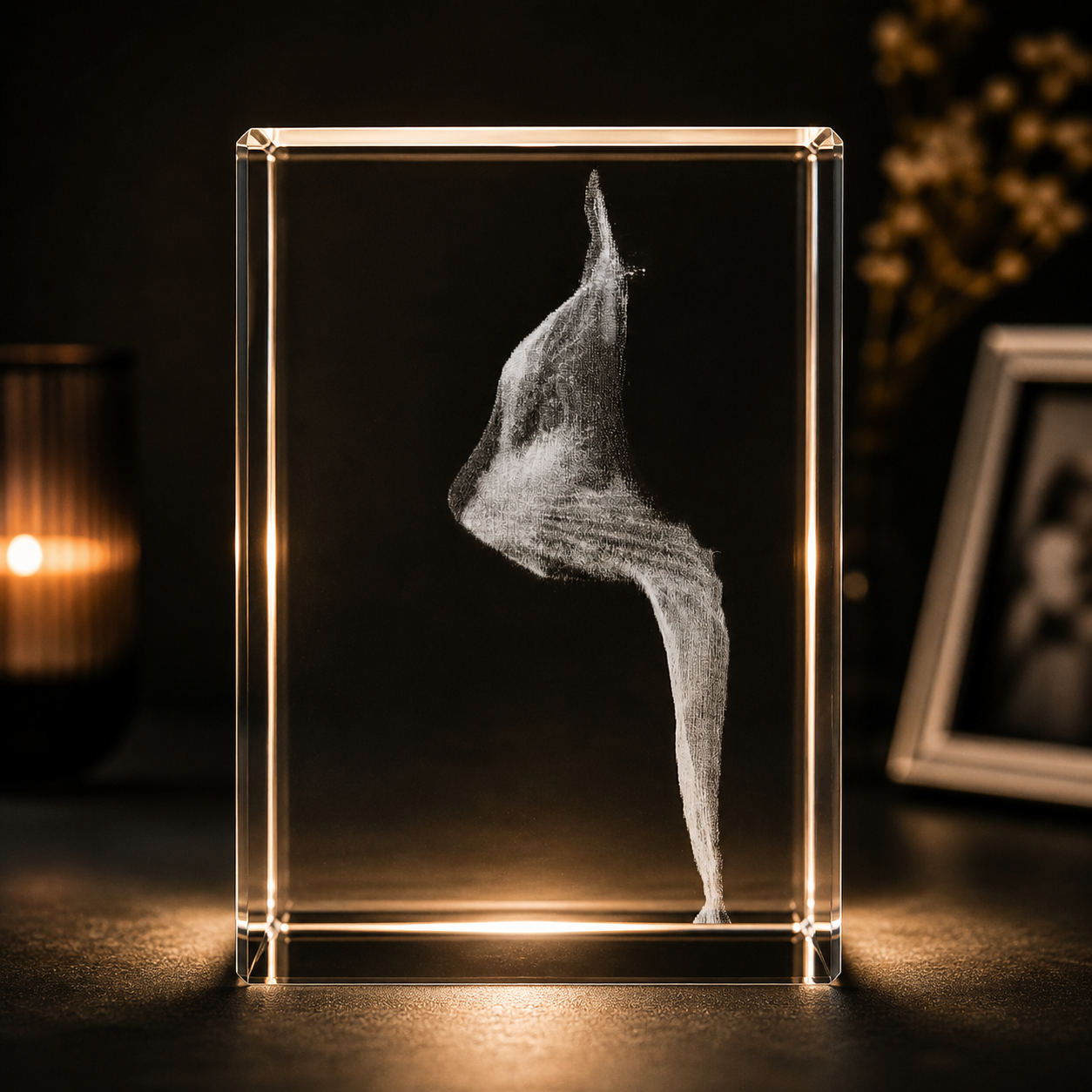 PREORDER - Personalised Pet Memorial Crystal Photo Keepsake
