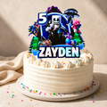 Fortnite Personalised Cake Topper – Custom Name & Age