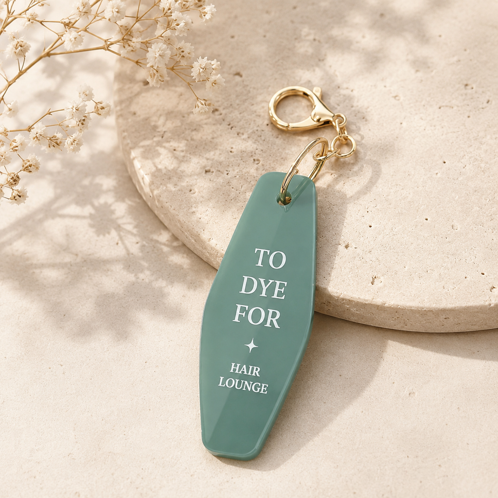 Custom Motel Style Keyring – Personalised Hotel Key Tag