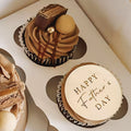 Set of 6 Custom Engraved Cupcake Toppers