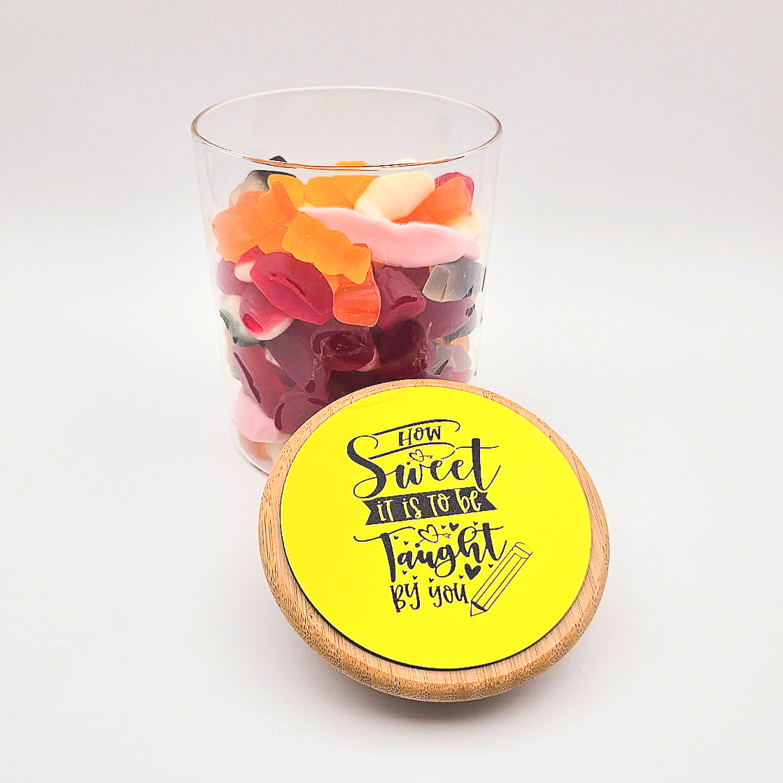 “How Sweet It Is To Be Taught By You” - Teacher Thank-You Jar - Gold