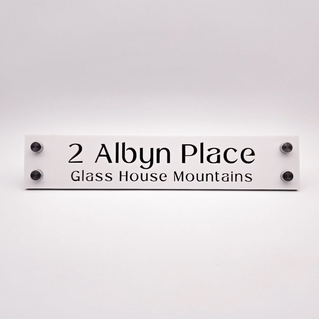 Custom Acrylic House Sign – Two-Layer Design