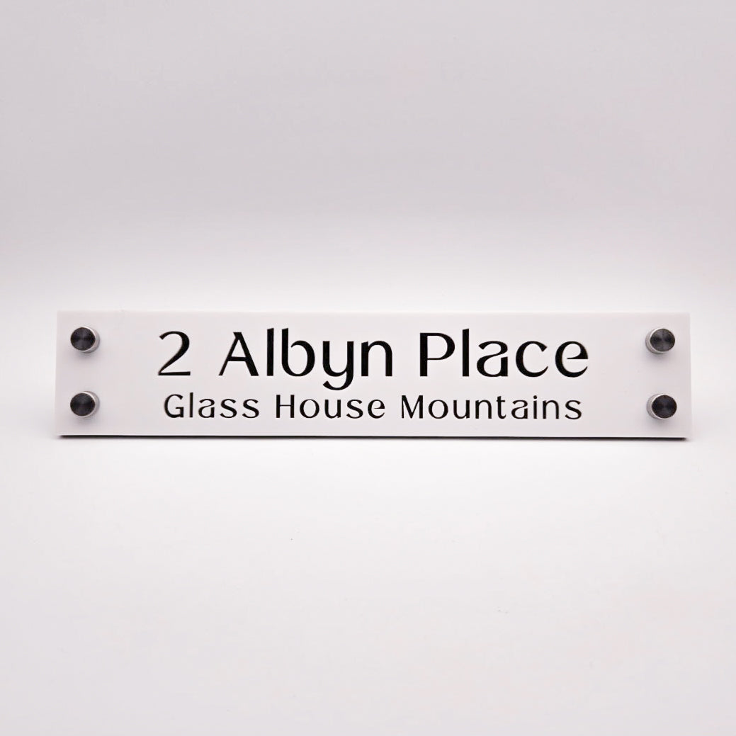 Custom Acrylic House Sign – Two-Layer Design