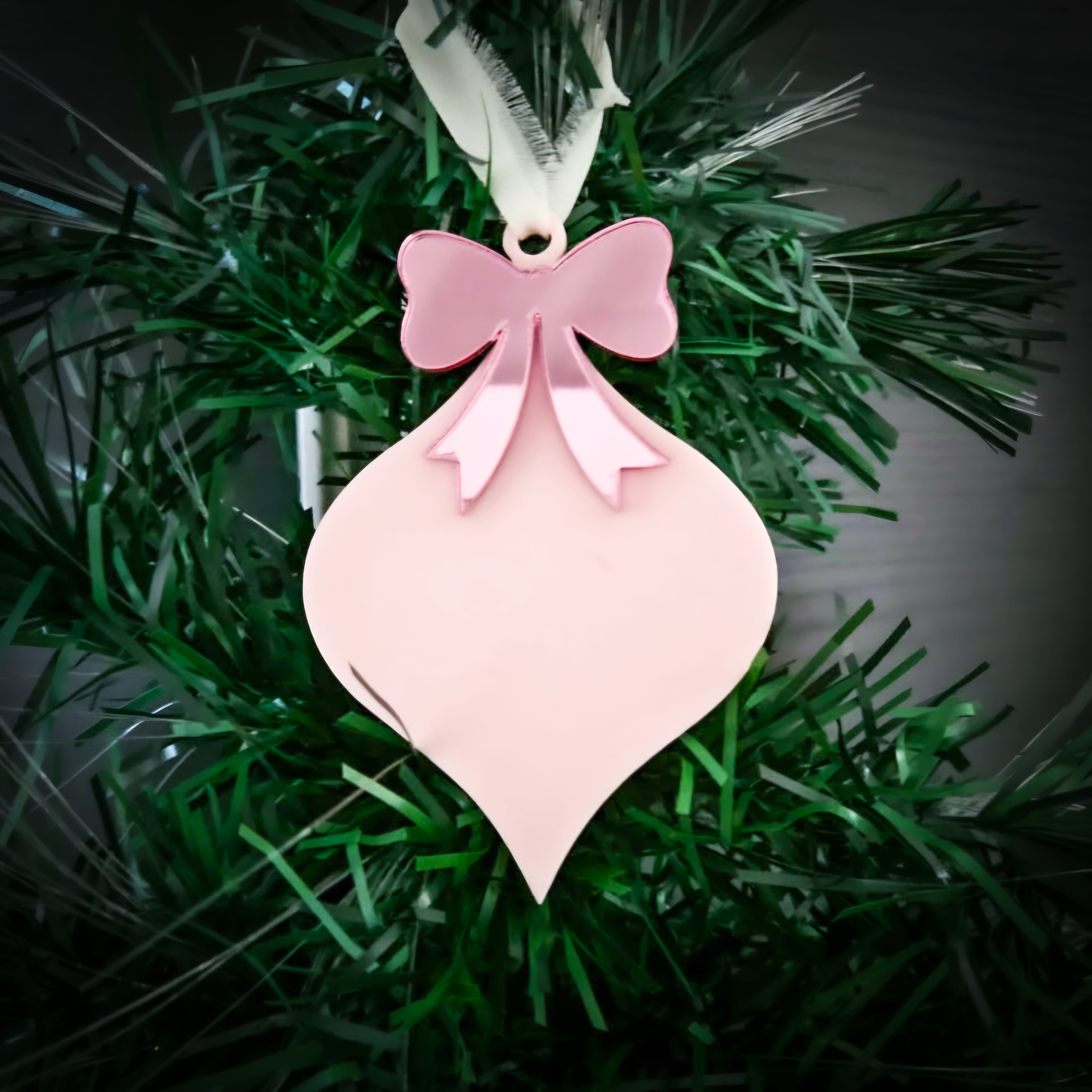 Personalised Bow Christmas Ornament