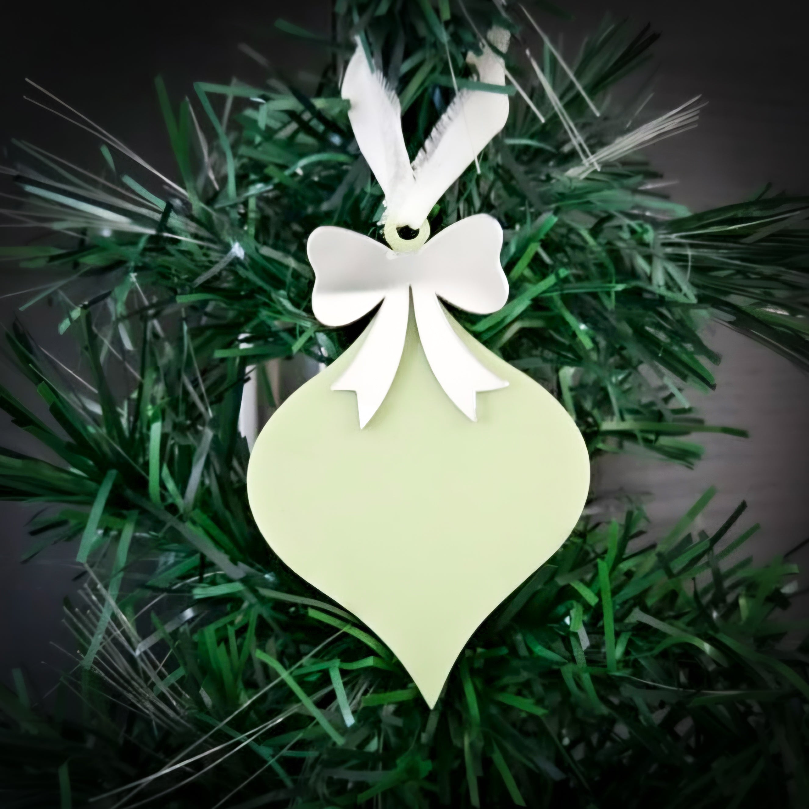 Personalised Bow Christmas Ornament
