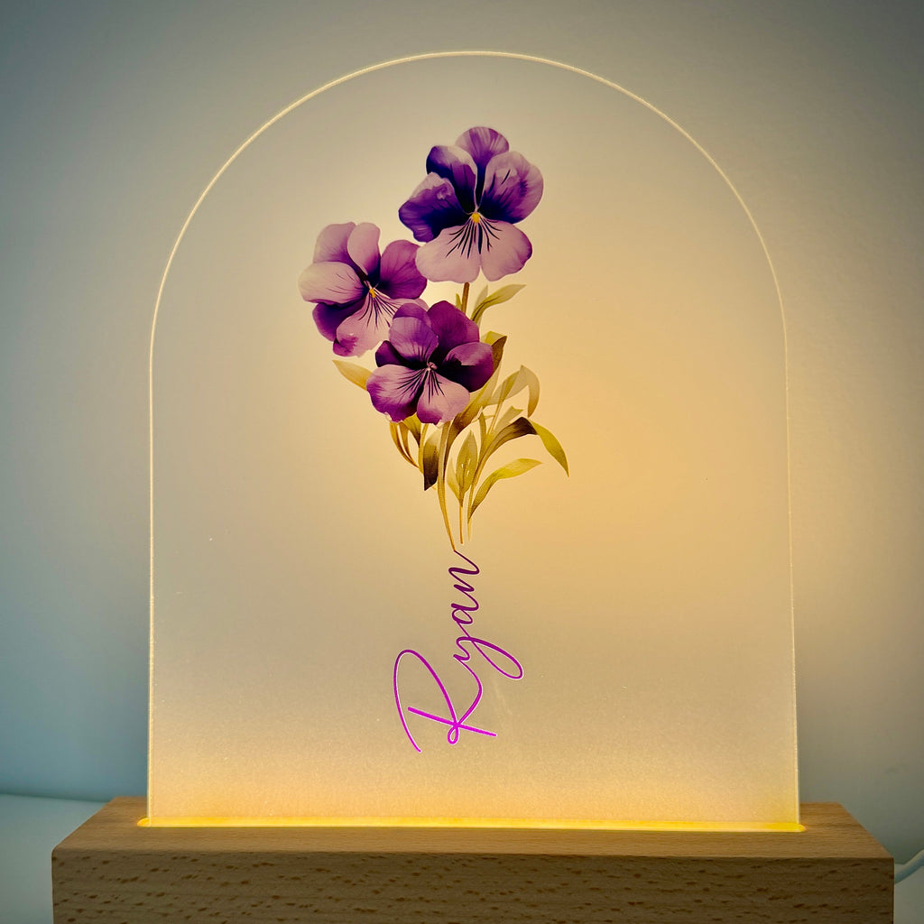 Mother’s Day LED Birth Flower Light
