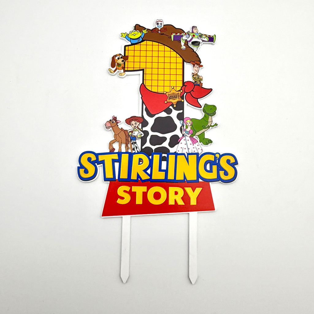 Custom Story Birthday Cake Topper