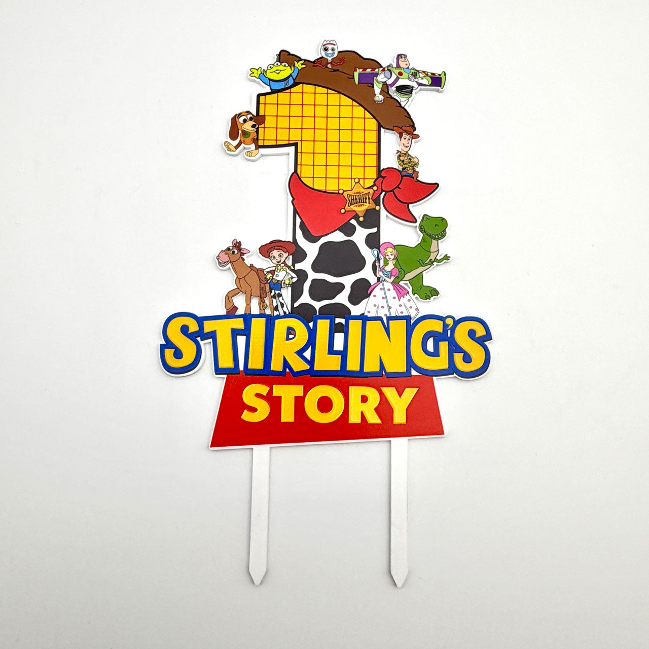 Custom Story Birthday Cake Topper