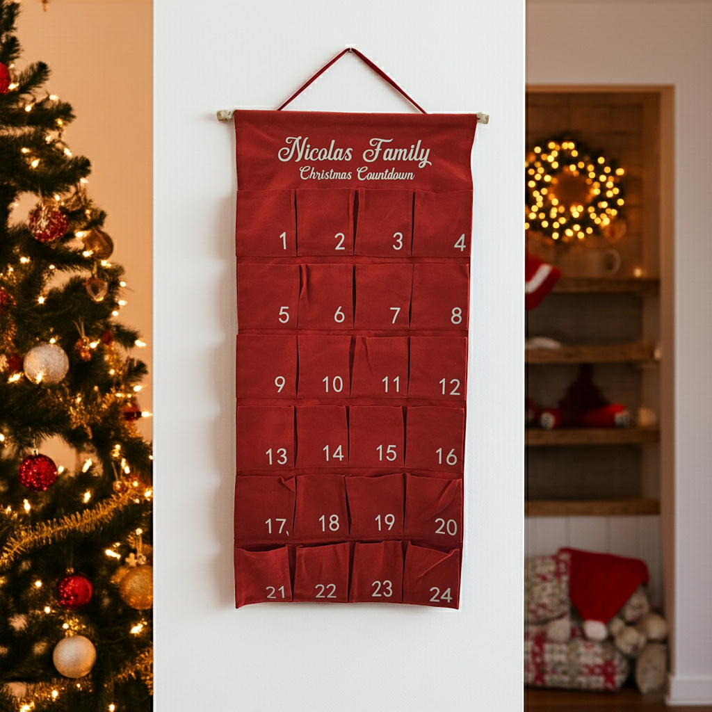 Personalised Family Advent Calendar – Custom Christmas Countdown