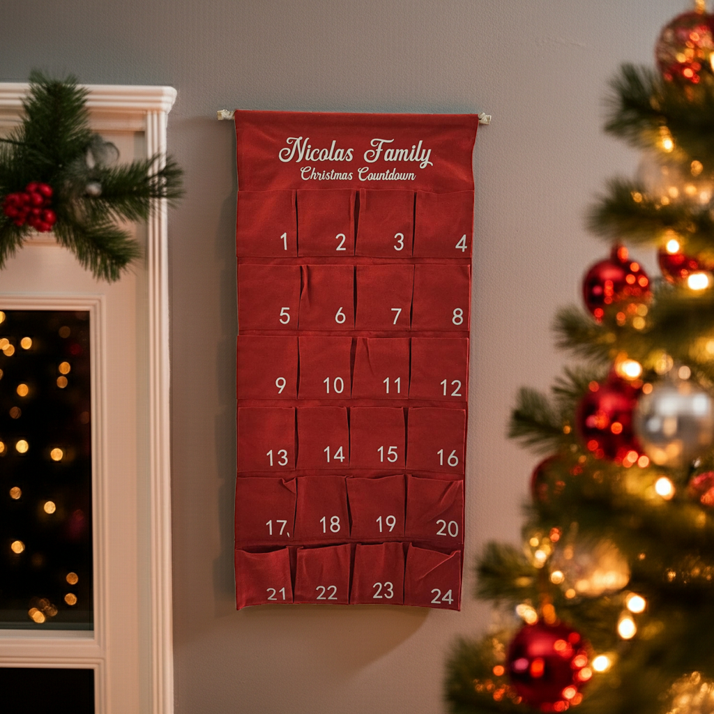 Personalised Family Advent Calendar – Custom Christmas Countdown