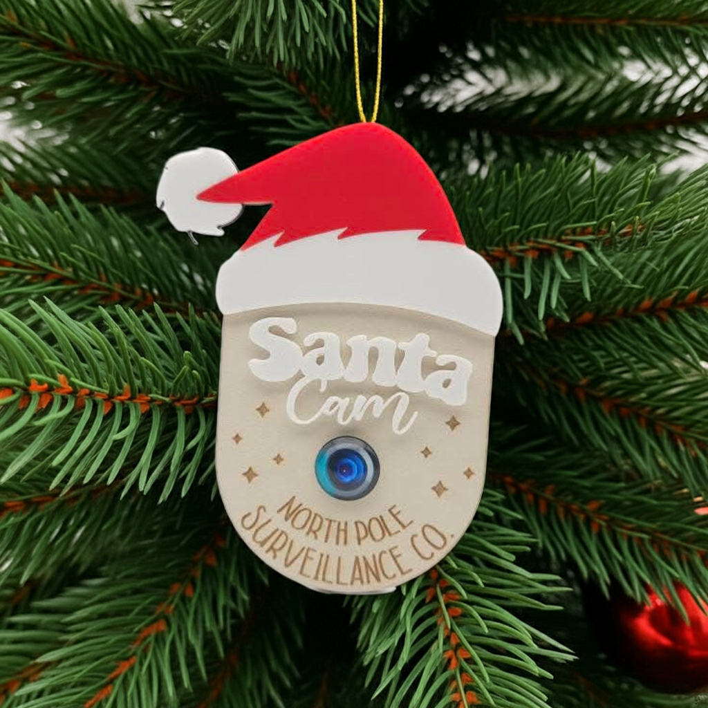 Santa Cam – Hanging Christmas Ornament