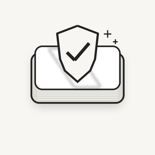 Satin clear coat protective finish icon