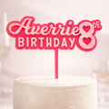 Personalised Birthday Cake Topper – Name & Age