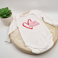 Little Miracle Long Sleeve Onesie – Pink Heart Design