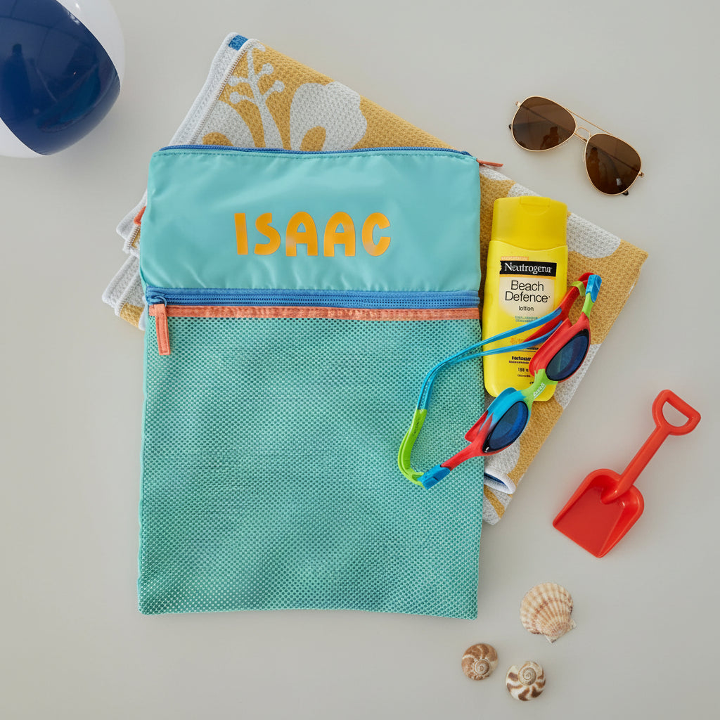 Personalised Kids Swim Bag – Custom Name Wet Bag for Swimming