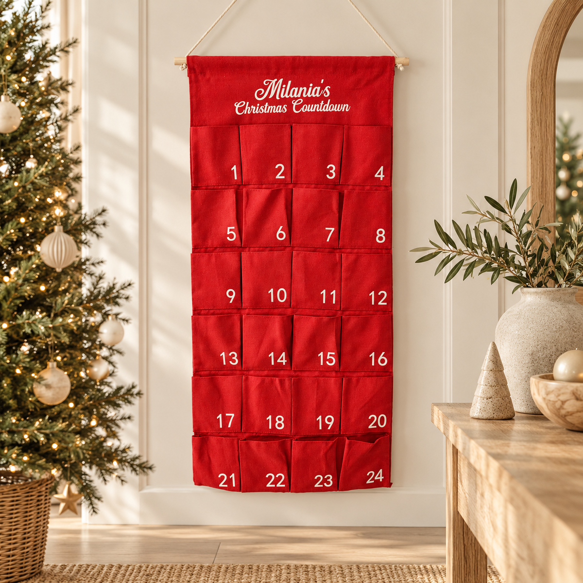 Personalised Family Advent Calendar – Custom Christmas Countdown