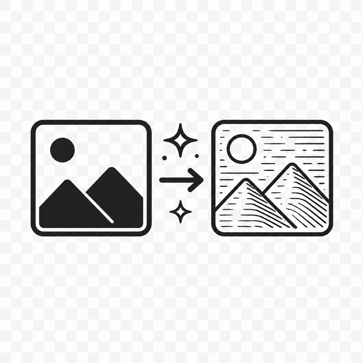 Add photo to artwork conversion