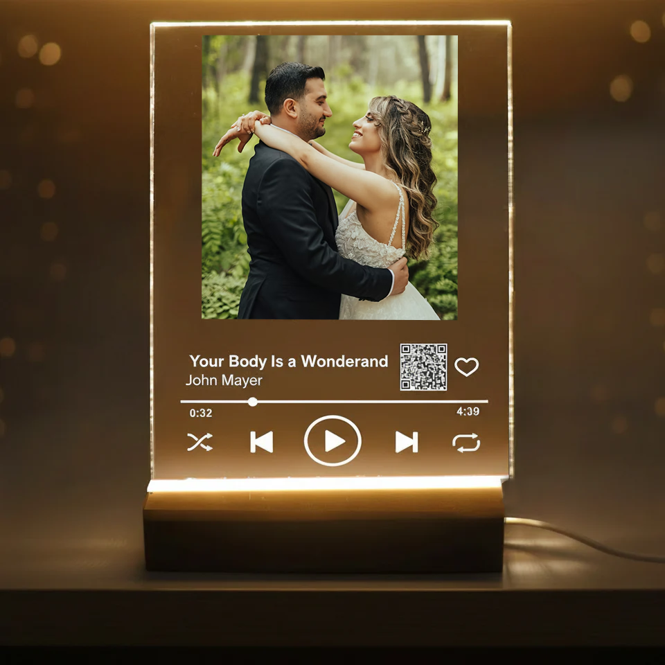 Personalised “Our Song” LED Acrylic Plaque