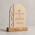 Personalised Eco Wooden Award