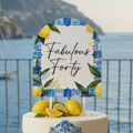 Personalised Coastal Mediterranean Arch Cake Topper