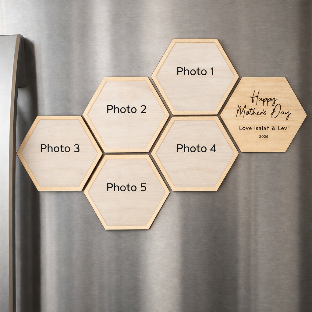 Personalised Mother’s Day Photo Magnet Set