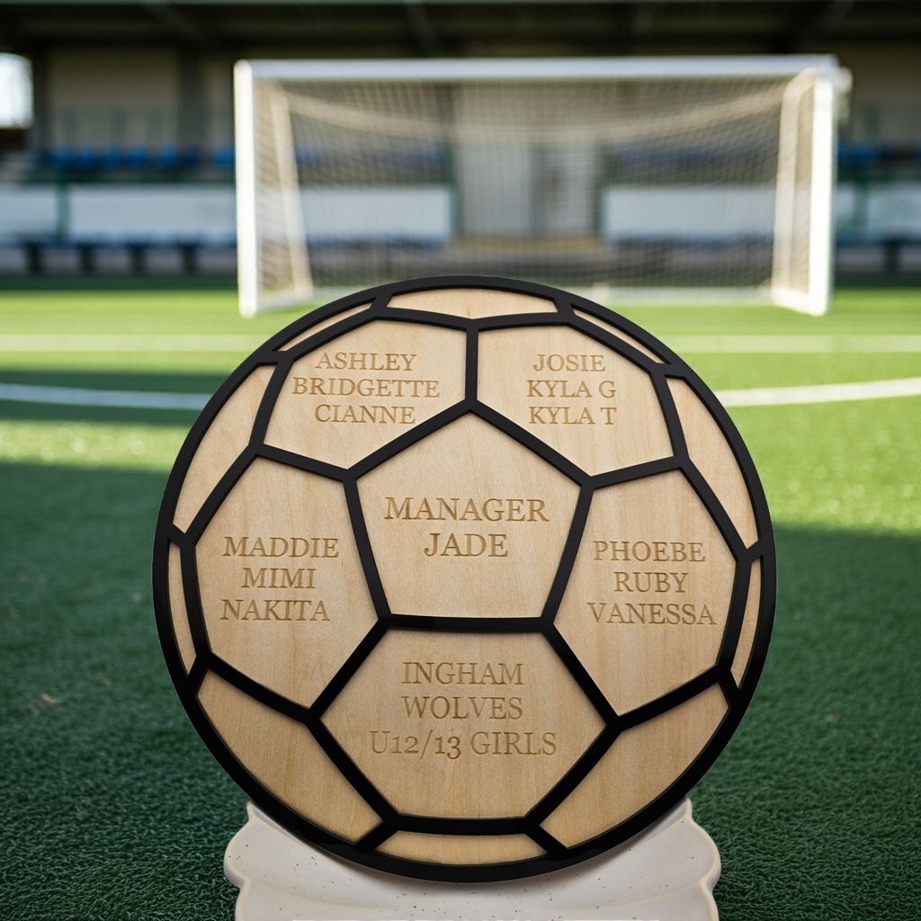 Custom Soccer Team Thank You Plaque – Coach/Manager Gift