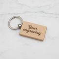 Custom Engraved Wooden Keyring